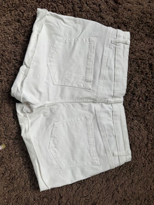 Шорти джинсові білі