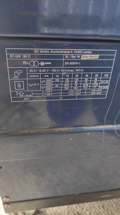 SPAWARKA migomat BT-GW 190D