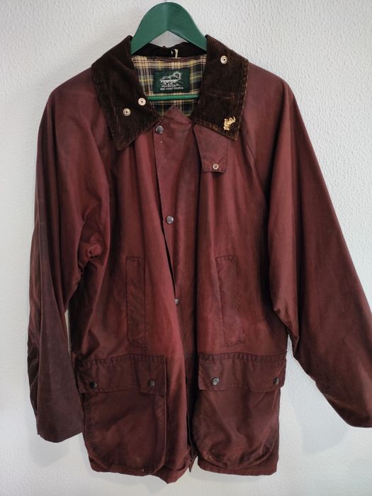 Casaco encerado, genuíno, XL