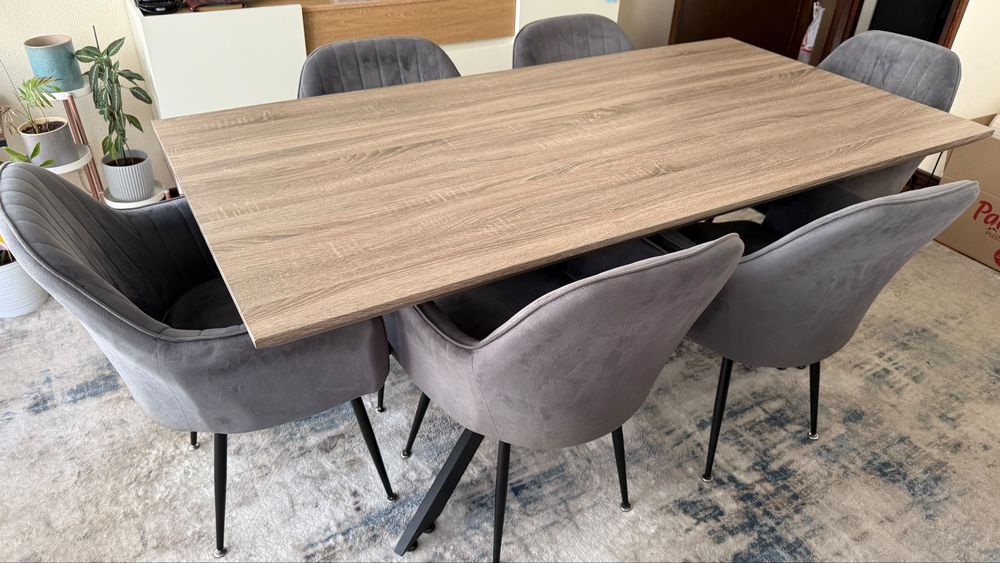 Mesa da jantar com 6 cadeiras