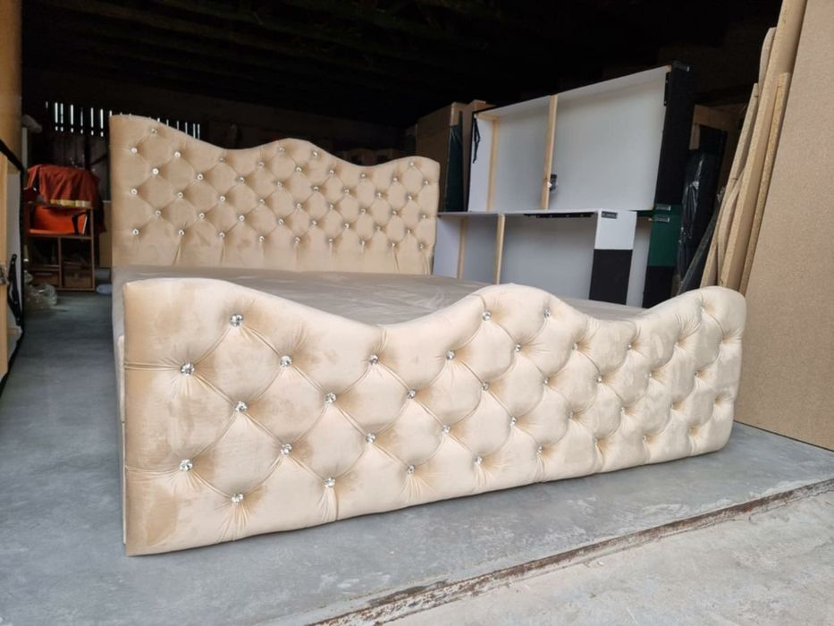 Łóżko kontynentalne 160x200 Glamour szybka realizacja