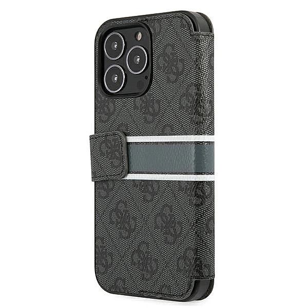 Guess GUBKP13X4GDGR iPhone 13 Pro Max 6,7" szary/grey book 4G Stripe