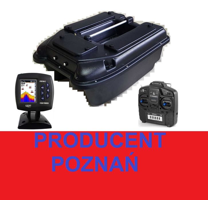 ŁÓDKA ZANĘTOWA m1 60cm z Echosondą FF918 cwls / PRODUCENT