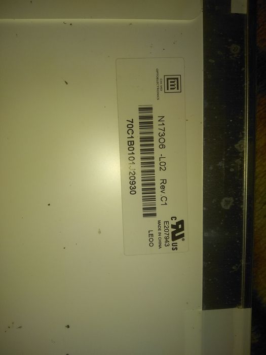 Экран для ноутбука 17.3 N173O6-L02 REV.C1 Chi Mai Innolux