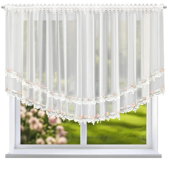 Firana 160x400 z kolorową gipiurą