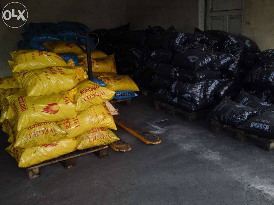 Węgiel w workach orzech, groszek , koks ,PELLET