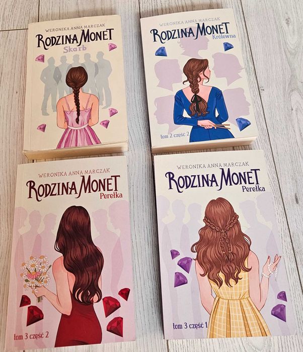 Rodzina Monet 4 książki Skarb Królewna Perełka