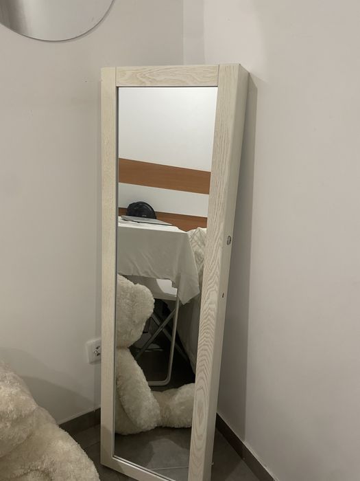 Espelho Grande com Moldura branca