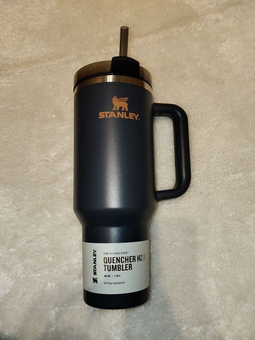Stanley Quencher H2.0 1,18L • NOWY • Grafit + brązowe logo