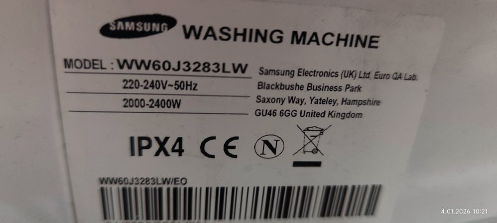 Pralka Samsung Slim 45cm