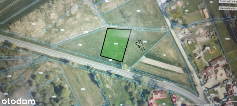 Działka 13,34a przy drodze asfaltowej! Okazja!