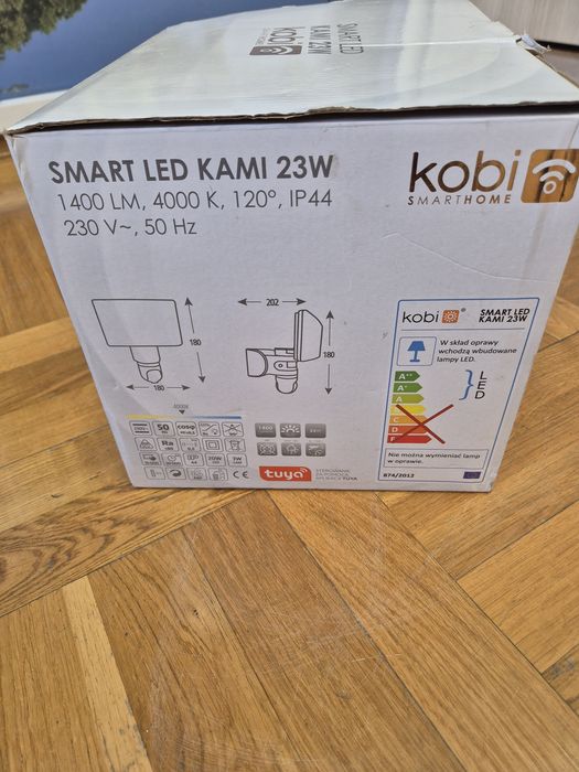 Kamera Obrotowa Tuya Smart Z Naświetlaczem Led Kami 23W Wifi