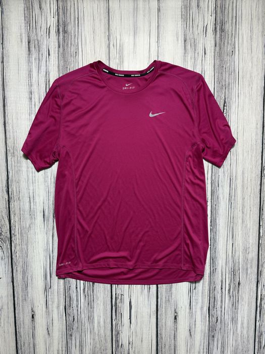 Nike футболка оригинал розовая размер xl running женская