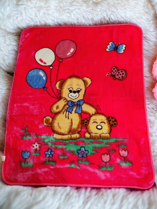 Теплий плед з медведиком