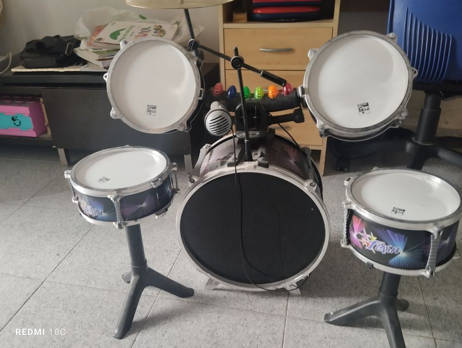 Bateria com luzes