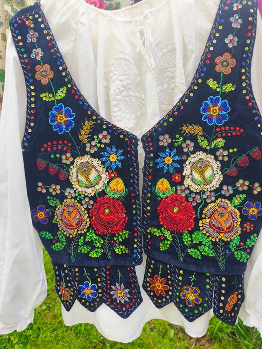 Gorset góralski M-XL, bluzka  , 2 spódnice