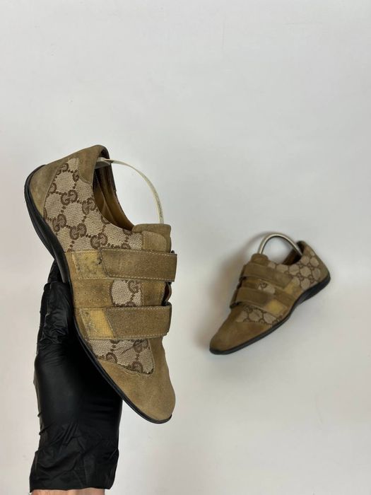 Кросівки шкіра шкіряни Gucci ( Vintage )