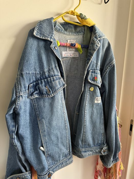 Castomowa kurtka jeansowa Jackob Buczyński x Lipton, jacket by jackob