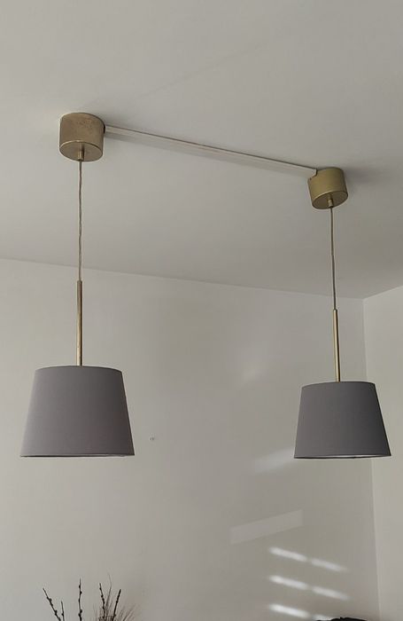 Dwie lampy IKEA  wiszące z abażurem