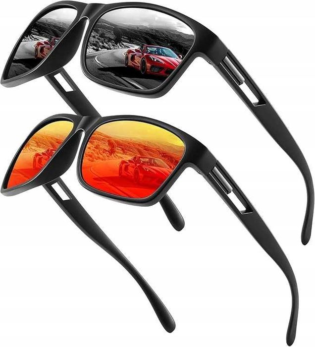 Okulary Przeciwsłoneczne Spolaryzowane Unisex Ochrona UV400 Zestaw