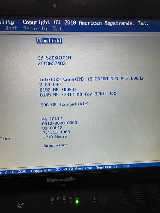 Захищений ноутбук Panasonic CF-52 (i5-2540 FHD Radeon 6600M)