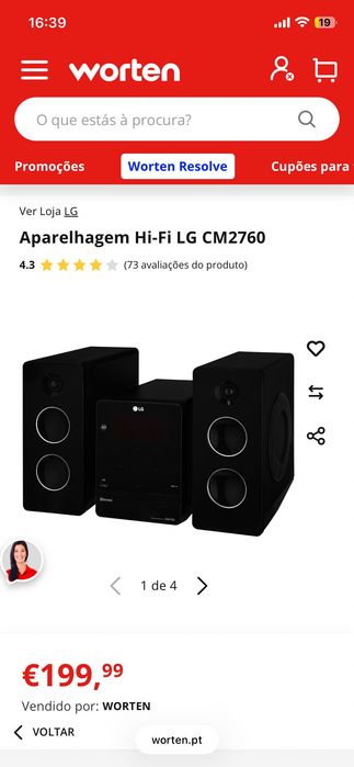 Aparelhagem LG CM2760