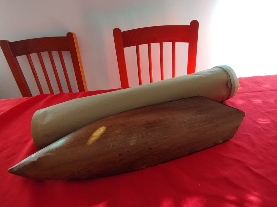 Antiguidades , pintura à mão na folha de coqueiro seco