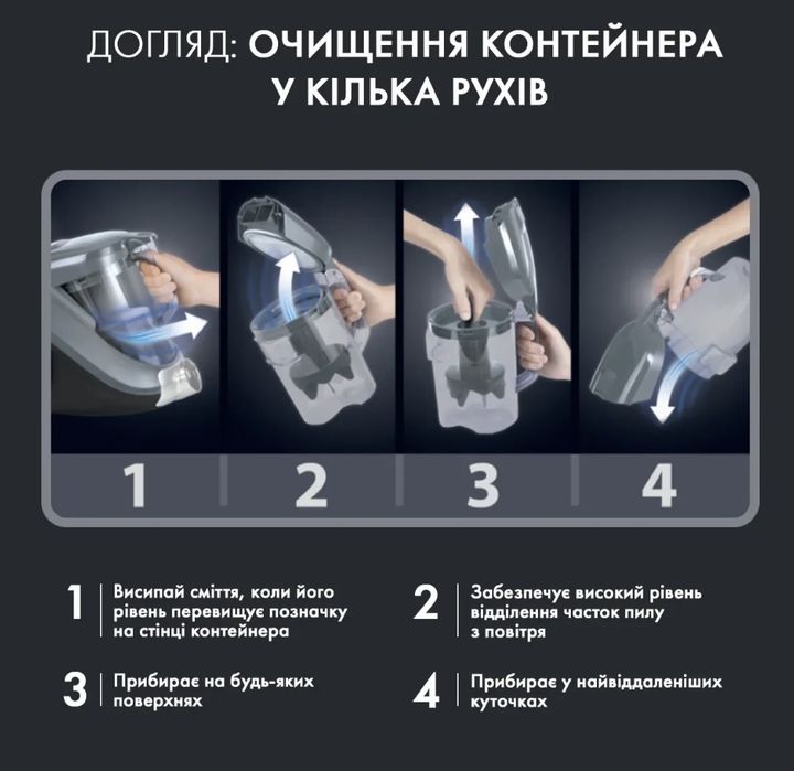 Пилосос без мішка Rowenta RO7260EA