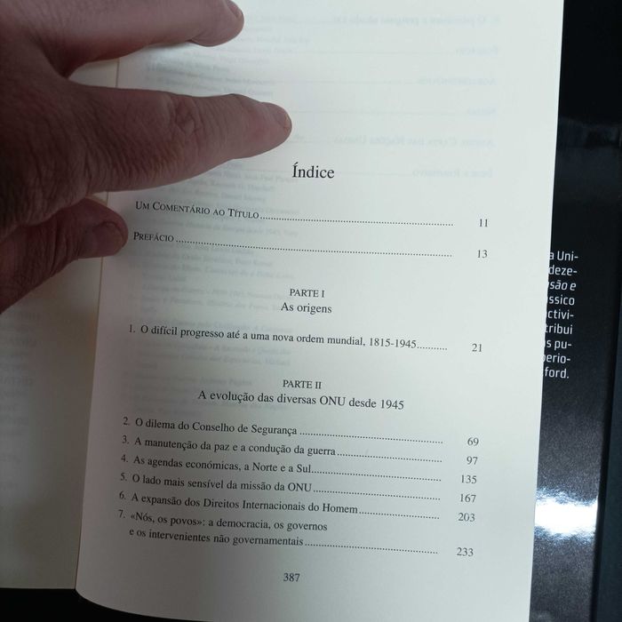 O Parlamento Europeu, história das Nações Unidas  Paul Kennedy