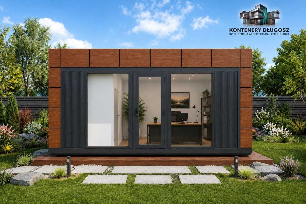 KONTENER biurowy 6x3m PIR 100 mm STANDARD PLUS + WC | KONTENER budowalny | KONTENER handlowy