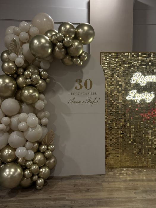 Ścianka balonowa | Słodki stół | 18 - stka| Komunia | Chrzest |