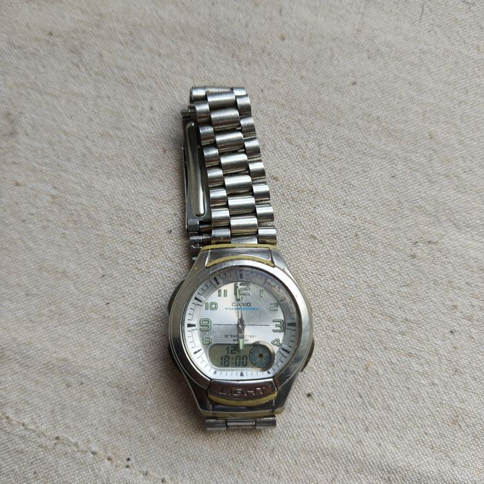 Zegarek męski Casio AQ-180 Illuminator (Telememo 30 / WR 100m)