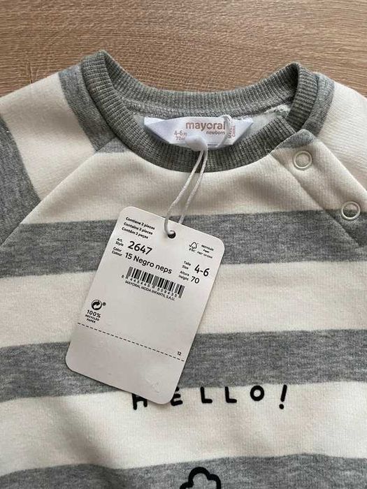 Nowy komplet niemowlęcy