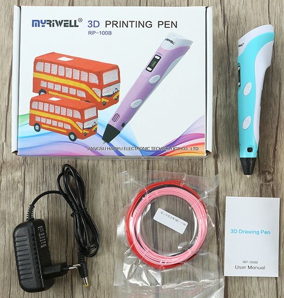3D ручка MYRIWELL RP-100B Официально в Украине! 1 ГОД ГАРАНТИИ! 3Д pen