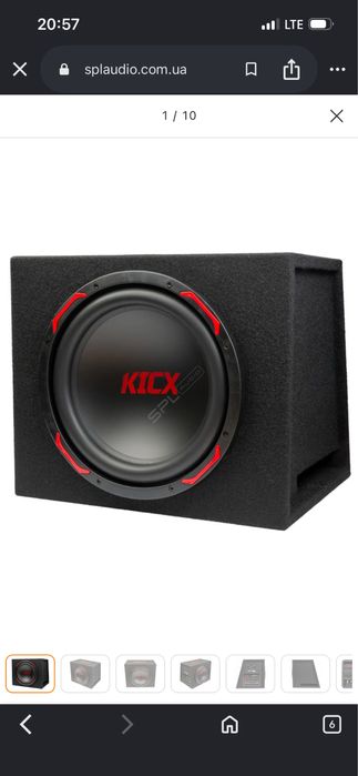 Сабвуфер KICX GT 312 bra