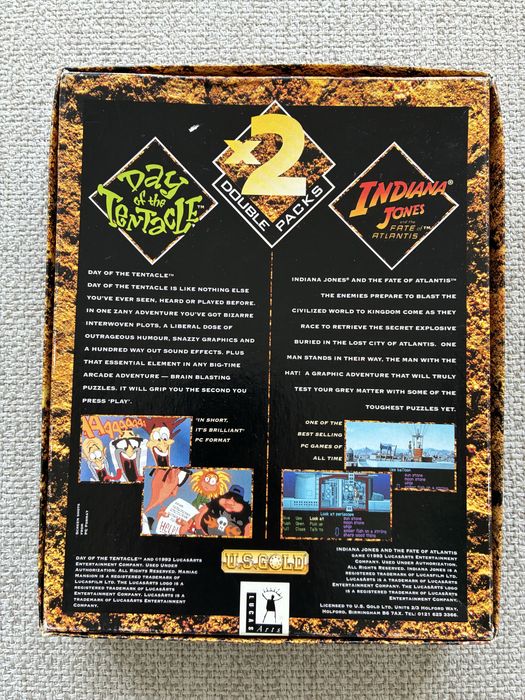 Indiana jones fate of atlantis e day of the tentacle