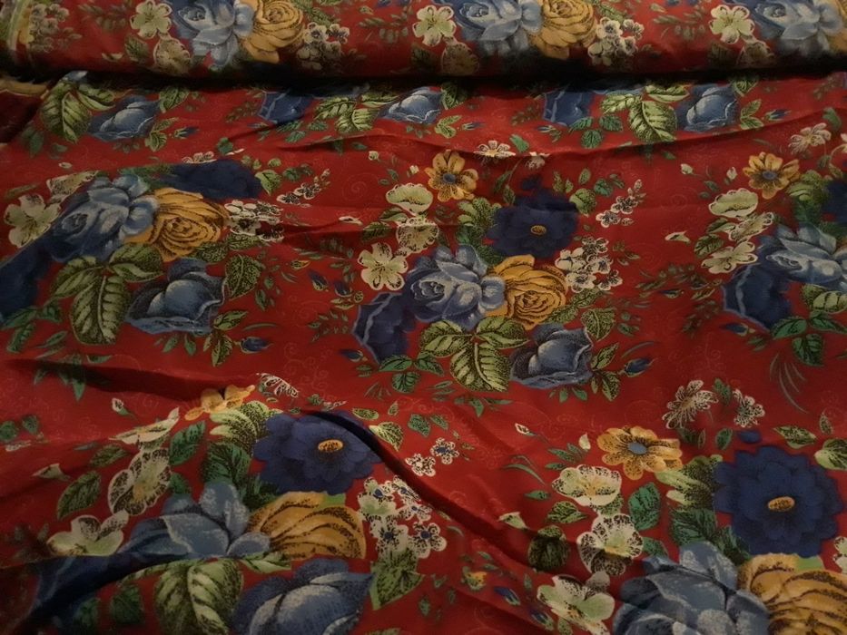 Ткань СССР Ацетатный шелк Отрез 1,1×20м Винтаж