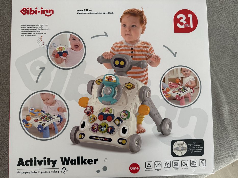 Каталка ходунки 3в1 зі столиком