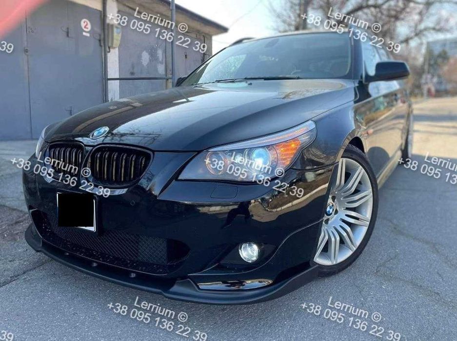 bmw e60 e61 мтех м пакет губа накладка переднего бампера бмв е60 е61