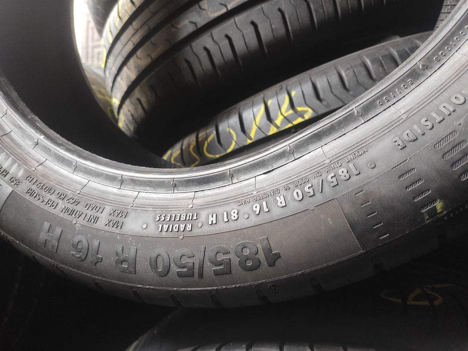 Летняя резина 185.50.16 Continental Ecocontact5.20р.7.5мм.7.3мм.