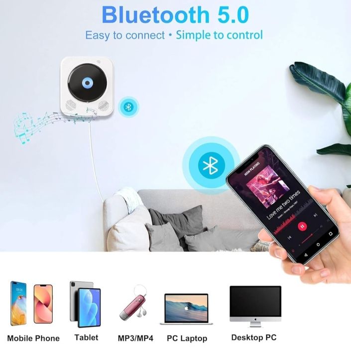 Maite Odtwarzacz CD Bluetooth