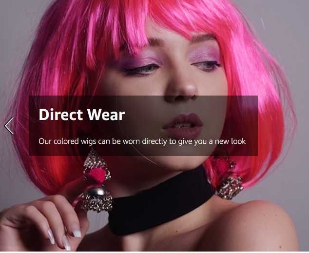 Перука рожева парик