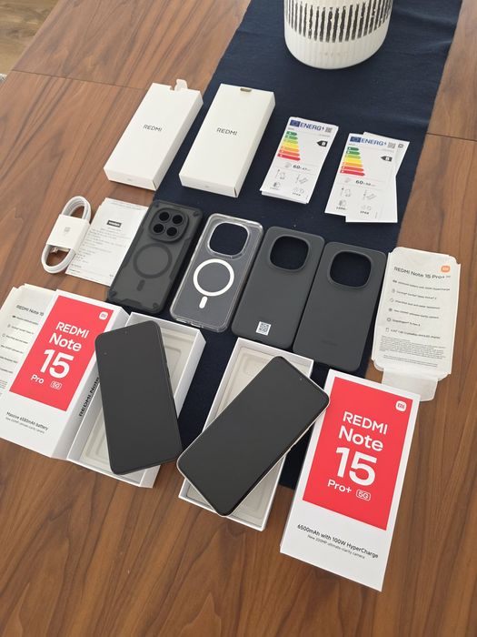 Redmi Note 15 Pro Plus 5G 12GB/512GB, 15 Pro 256GB NOVO. Troca/retoma. Fatura, garantia, capa