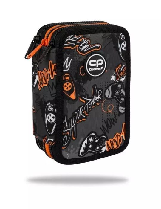Piórnik 3-komorowy z wyposażeniem Coolpack jumper 3 Gamer. Patio
