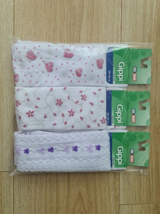 Komplet rajstop 128-134. Nowe.