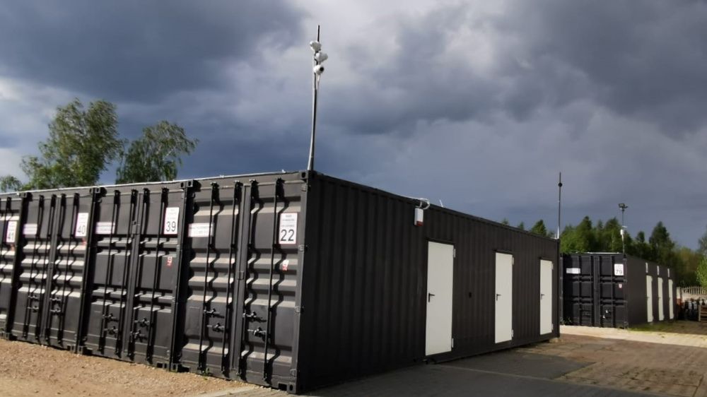 Magazyn 30m2 Łódź Alarm w każdym kontenerze ( podjazd grupy -ochrony )