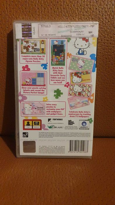 Hello Kitty Puzzle Party (Selado) Sony PSP Jogo Playstation Novo