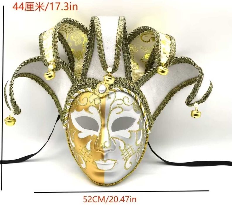 czarno-zlota MASKA WENECKA