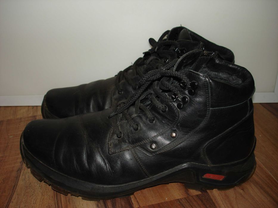 мужские зимние кожаные ботинки Mida EUR 45 стелька 29 см.