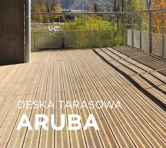 Deska tarasowa ARUBA impr. brąz SOSNA 22 x 120 x 4000 mm  PROMOCJA !!!